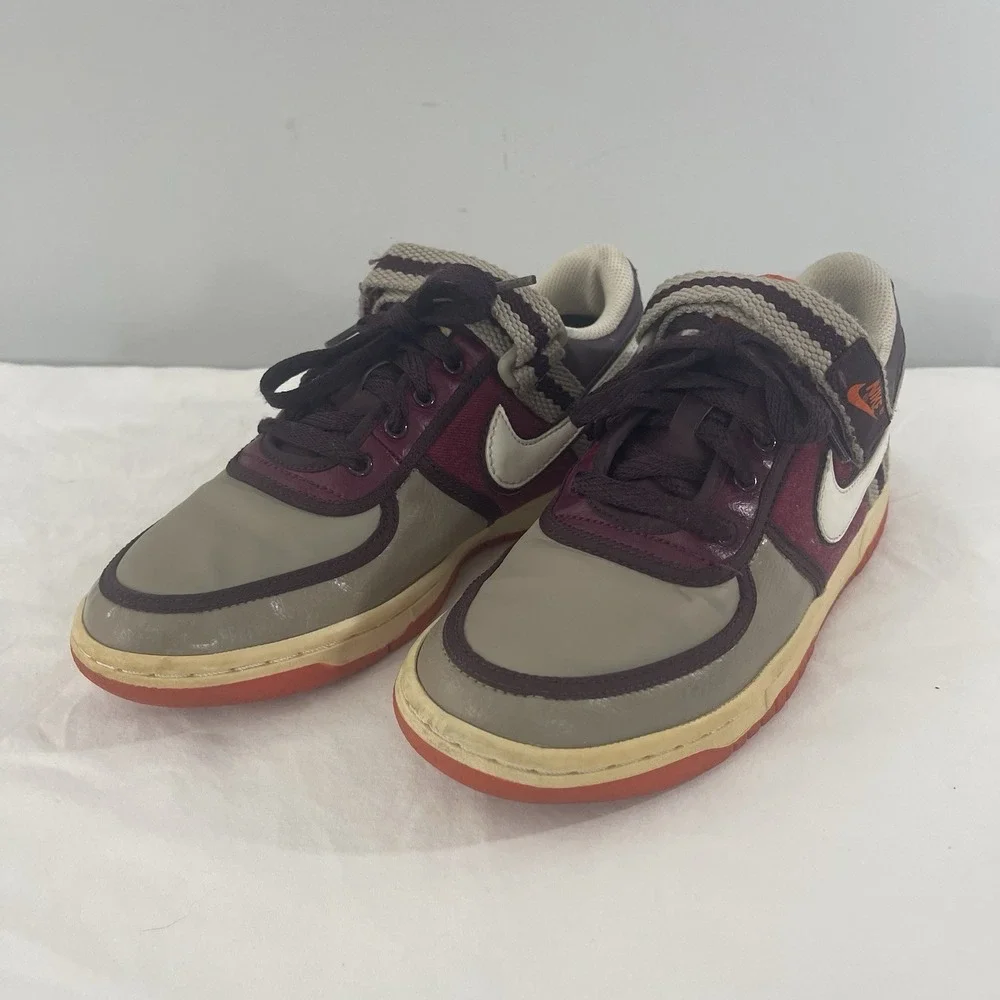 Nike‎ Shoes Size 5.5Y 2007 Vandal Low W/Strap Leather Women's 7.5 Brown Burgundy